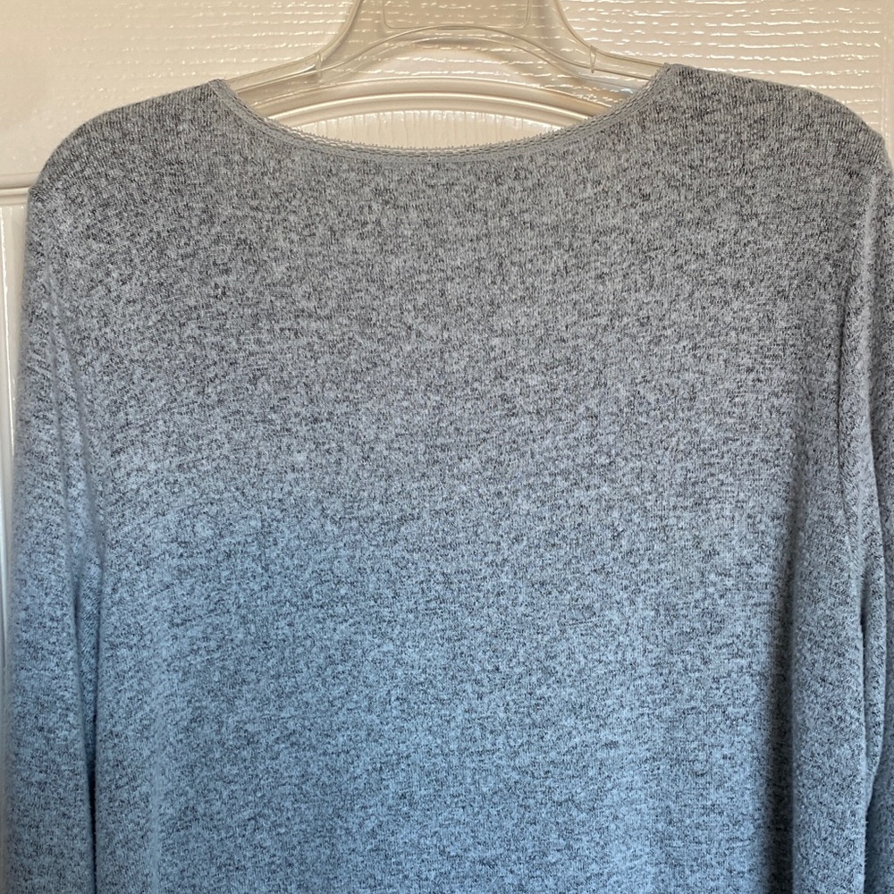 Soma Gray Long Sleeve V-Neck Sleep Dress - Picture 9 of 10